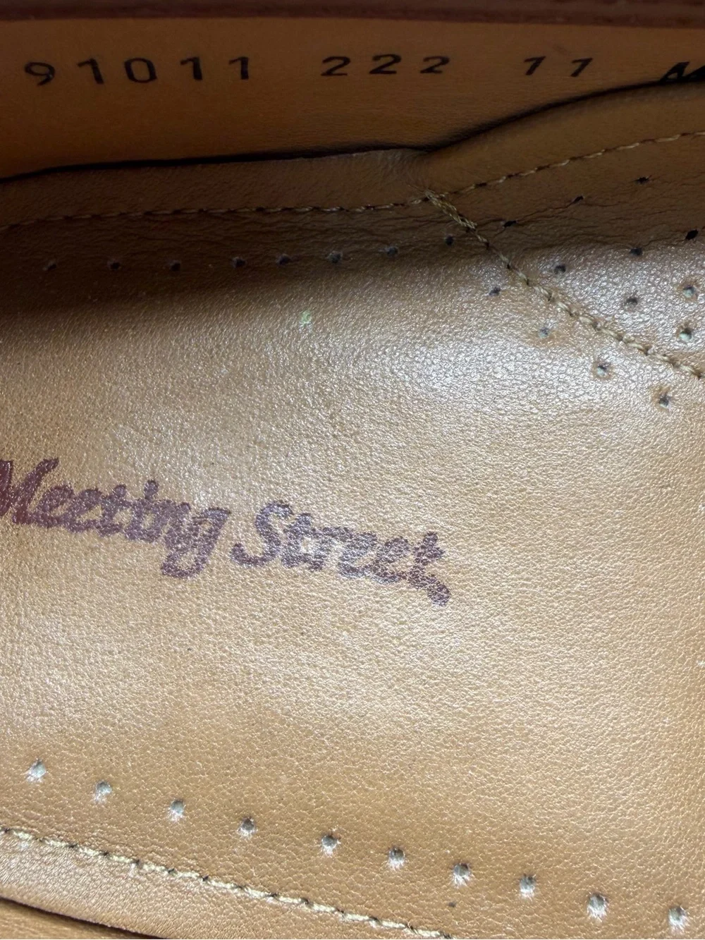 Meeting Street Brown Leather Tassel Kiltie Loafers Moc Toe Dress Shoes Men’s 11M